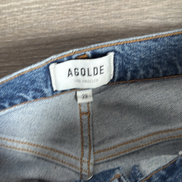 AGOLDE Riley High Rise Straight Crop in Transfer 29 - Picture 9 of 12